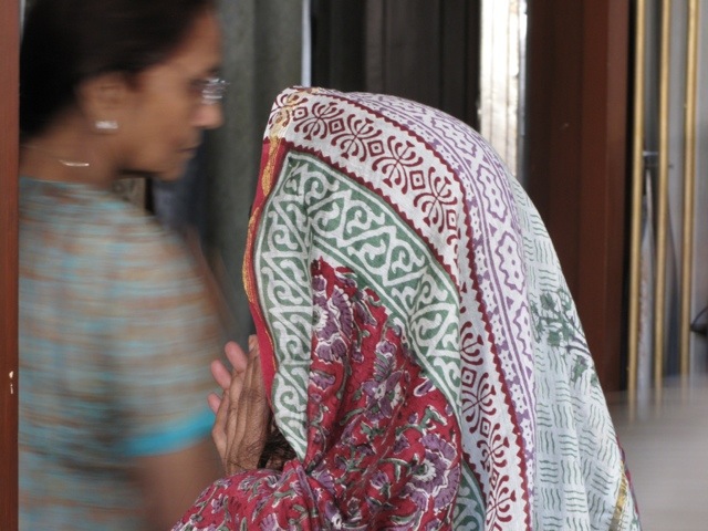 Jain woman praying. 20120107-185556.jpg